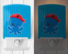 Load image into Gallery viewer, Nautical Pirate Octopus #2 Ceramic Night Light BB8913CNL