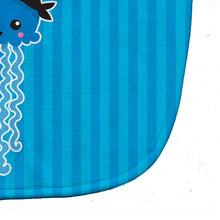 Load image into Gallery viewer, Nautical Pirate Jellyfish Blue Baby Bib BB8915BIB