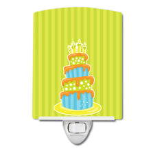 Load image into Gallery viewer, Nautical Bithday Cake Ceramic Night Light BB8916CNL