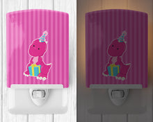 Load image into Gallery viewer, Dinosaur Pink #2 Ceramic Night Light BB8921CNL