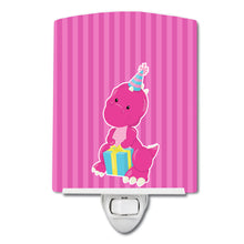 Load image into Gallery viewer, Dinosaur Pink #2 Ceramic Night Light BB8921CNL