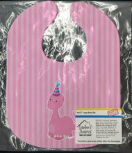 Load image into Gallery viewer, Dinosaur Pink Baby Bib BB8923BIB