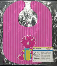 Load image into Gallery viewer, Dinosaur Pink Baby Bib BB8924BIB