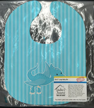 Load image into Gallery viewer, Dinosaur Blue Baby Bib BB8926BIB
