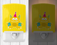 Load image into Gallery viewer, Birthday Monster Yellow Ceramic Night Light BB8937CNL