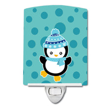Load image into Gallery viewer, Christmas Penquin #2 Ceramic Night Light BB8940CNL