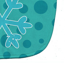 Load image into Gallery viewer, Christmas Snowflake Blue Baby Bib BB8949BIB