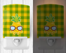 Load image into Gallery viewer, Pineapple Cool Sunglasses Face Ceramic Night Light BB8959CNL