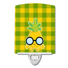 Load image into Gallery viewer, Pineapple Face with Glasses Ceramic Night Light BB8964CNL