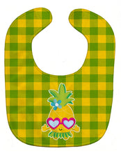 Load image into Gallery viewer, Pineapple Face with Heart Glasses Baby Bib BB8965BIB