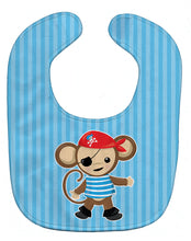 Load image into Gallery viewer, Pirate Monkey Blue Baby Bib BB8972BIB