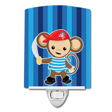Load image into Gallery viewer, Pirate Monkey Blue #2 Ceramic Night Light BB8977CNL