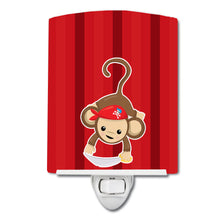 Load image into Gallery viewer, Pirate Monkey Red #3 Ceramic Night Light BB8978CNL