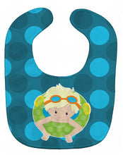 Load image into Gallery viewer, Summer Pool Boy in Tube Blonde Baby Bib BB8997BIB