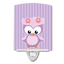 Load image into Gallery viewer, Girl Bird on Purple Ceramic Night Light BB9045CNL