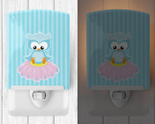Load image into Gallery viewer, Girl Bird on Blue Ceramic Night Light BB9046CNL