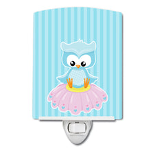 Load image into Gallery viewer, Girl Bird on Blue Ceramic Night Light BB9046CNL