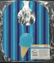 Load image into Gallery viewer, Ice Cream Cone Blue Baby Bib BB9062BIB