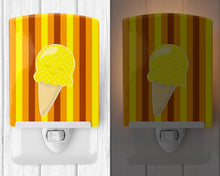 Load image into Gallery viewer, Ice Cream Cone Yellow Ceramic Night Light BB9063CNL
