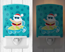 Load image into Gallery viewer, Beach Santa Claus Surfer #1 Ceramic Night Light BB9066CNL