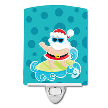 Load image into Gallery viewer, Beach Santa Claus Surfer #1 Ceramic Night Light BB9066CNL