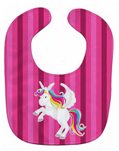 Load image into Gallery viewer, Unicorn Pink Stripes Baby Bib BB9090BIB