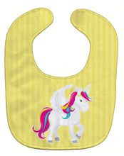 Load image into Gallery viewer, Unicorn Yellow Stripes Baby Bib BB9091BIB