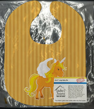 Load image into Gallery viewer, Unicorn Orange Stripes Baby Bib BB9092BIB