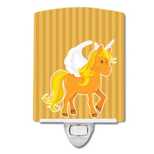 Load image into Gallery viewer, Unicorn Orange Stripes Ceramic Night Light BB9092CNL