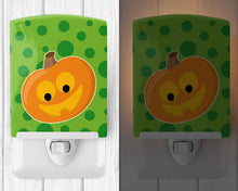 Load image into Gallery viewer, Halloween JackOLantern Ceramic Night Light BB9109CNL