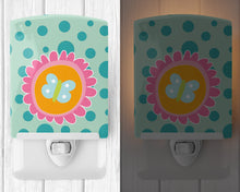 Load image into Gallery viewer, Butterfly in Polkadots Ceramic Night Light BB9113CNL
