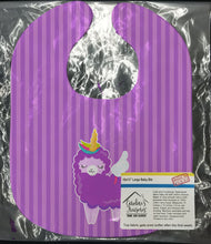 Load image into Gallery viewer, Sheep Unicorn on Stripes Baby Bib BB9143BIB