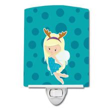 Load image into Gallery viewer, Blonde Haired Christmas Fairy Ceramic Night Light BB9149CNL