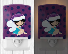 Load image into Gallery viewer, Black Haired Christmas Fairy Ceramic Night Light BB9150CNL