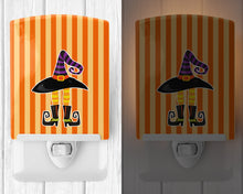 Load image into Gallery viewer, Halloween Witch's Hat and Legs Ceramic Night Light BB9161CNL