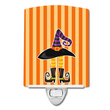 Load image into Gallery viewer, Halloween Witch's Hat and Legs Ceramic Night Light BB9161CNL
