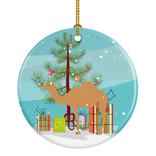 Load image into Gallery viewer, Arabian Camel Dromedary Christmas Ornament - Round Ceramic Ornament – Artist-Designed Keepsake Decoration BB9184CO1