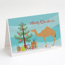 Load image into Gallery viewer, Arabian Camel Dromedary Christmas Greeting Cards -  Blank Note Cards – 8-Pack of Artist-Designed Cards with Envelopes
