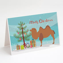 Load image into Gallery viewer, Bactrian Camel Christmas Greeting Cards -  Blank Note Cards – 8-Pack of Artist-Designed Cards with Envelopes