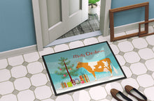 Load image into Gallery viewer, Guernsey Cow Christmas Doormat - 24x36 Decorative Floor Mat – Indoor/Outdoor Rug with Artistic Flair BB9188JMAT