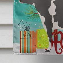 Load image into Gallery viewer, Holstein Cow Christmas Flag Canvas House Size BB9189CHF