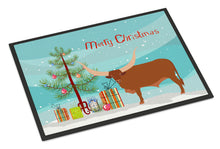 Load image into Gallery viewer, Ankole-Watusu Cow Christmas Doormat - 18x27 Decorative Floor Mat – Indoor/Outdoor Rug with Artistic Flair BB9190MAT