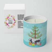 Load image into Gallery viewer, Hungarian Grey Steppe Cow Christmas 10 oz Decorative Soy Candle