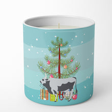 Load image into Gallery viewer, Hungarian Grey Steppe Cow Christmas 10 oz Decorative Soy Candle