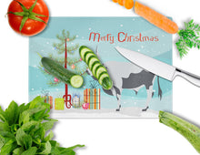 Load image into Gallery viewer, Hungarian Grey Steppe Cow Christmas Glass Cutting Boards – Durable, Decorative Kitchen Art Large BB9191LCB