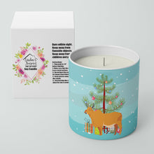 Load image into Gallery viewer, Zebu Indicine Cow Christmas 10 oz Decorative Soy Candle