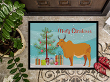 Load image into Gallery viewer, Zebu Indicine Cow Christmas Doormat - 18x27 Decorative Floor Mat – Indoor/Outdoor Rug with Artistic Flair BB9192MAT