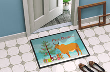 Load image into Gallery viewer, Zebu Indicine Cow Christmas Doormat - 18x27 Decorative Floor Mat – Indoor/Outdoor Rug with Artistic Flair BB9192MAT