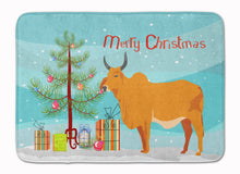 Load image into Gallery viewer, Zebu Indicine Cow Christmas Machine Washable Memory Foam Mat BB9192RUG