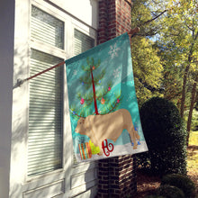 Load image into Gallery viewer, Charolais Cow Christmas Flag Canvas House Size BB9193CHF